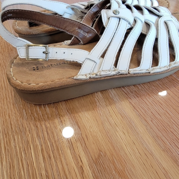 Naturalizer Leather Sandals Women's 9.5 White - Picture 3 of 6